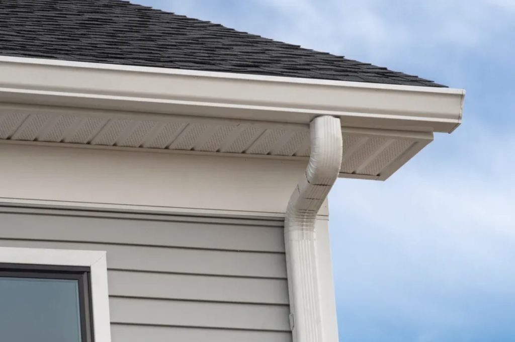 new gutters on a home